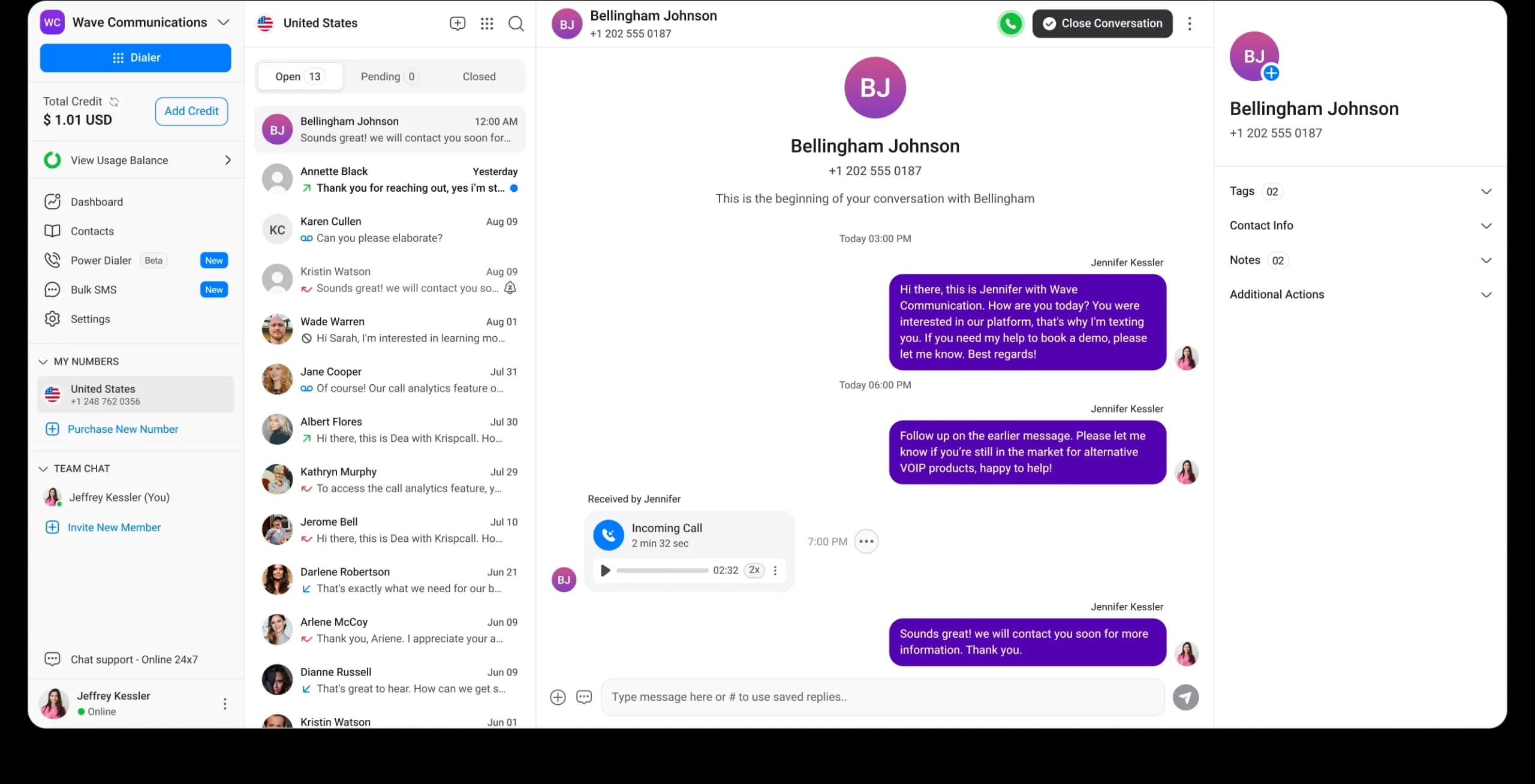 KrispCall — Cloud telephony SaaS for high-growth teams